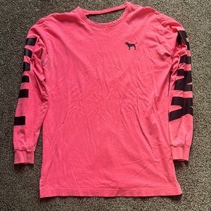 Victoria secret pink long sleeve t shirt